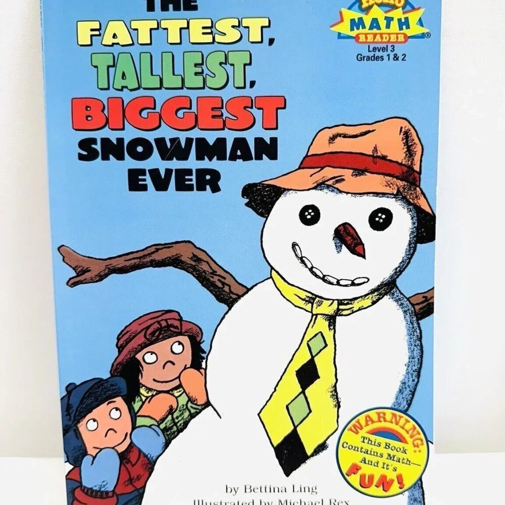 THE FATTEST, TALLEST, BIGGEST SNOWMAN EVER Paperback Book by Bettina Ling New!